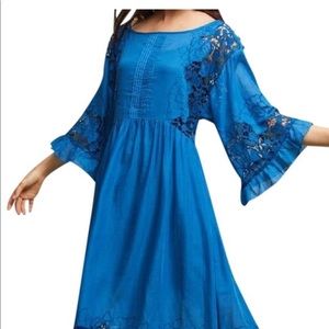 Anthropologie Blue Akemi+kim Casual Maxi dress